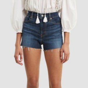 Levi high rise jean shorts
